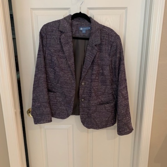 Shades of Purple and Silver Jacket/Blazer by Koret - Picture 1 of 10